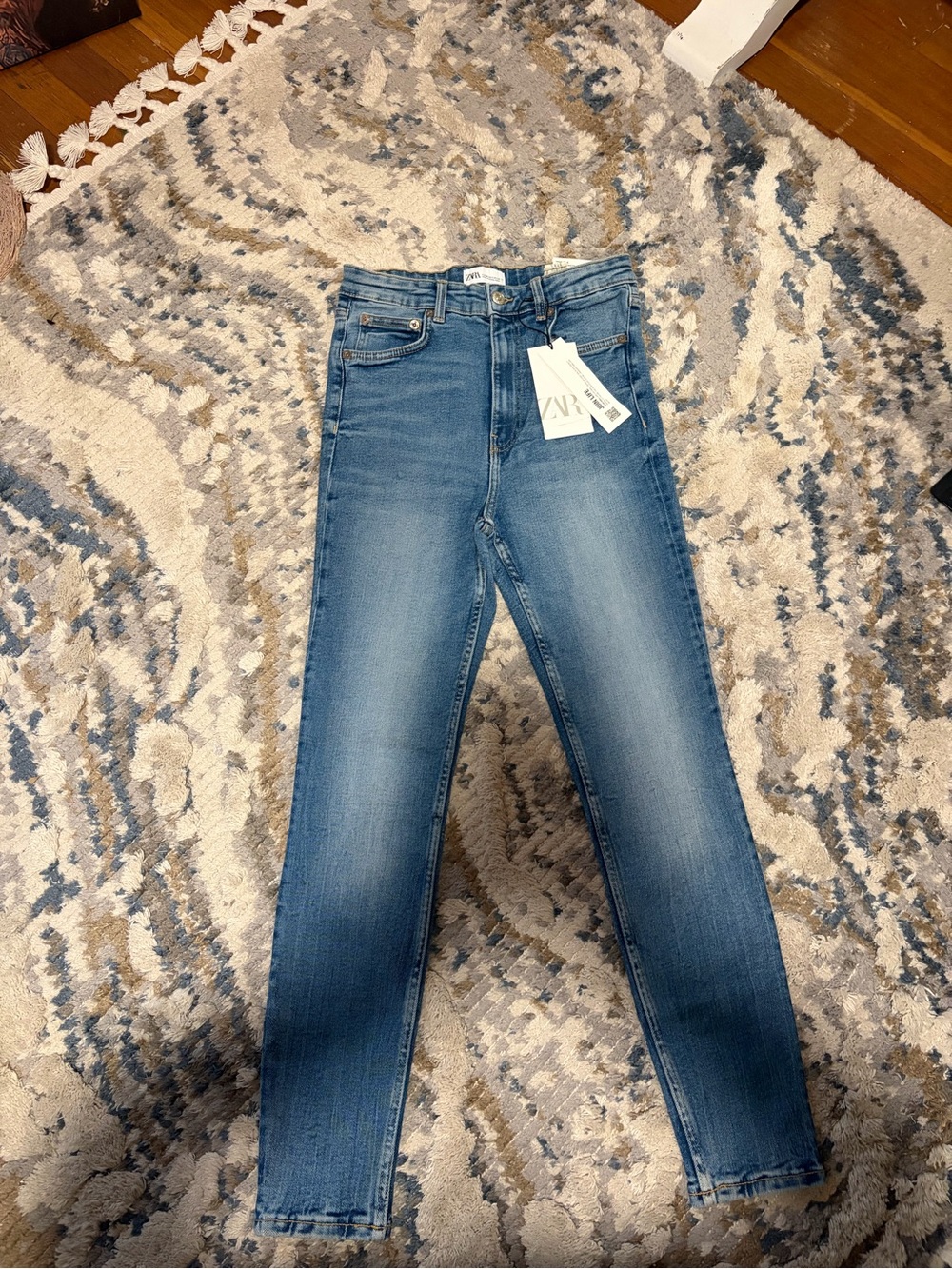 Zara Skinny Jeans in Medium Blue Wash